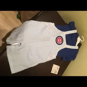 3T Chicago Cubs Overalls Set